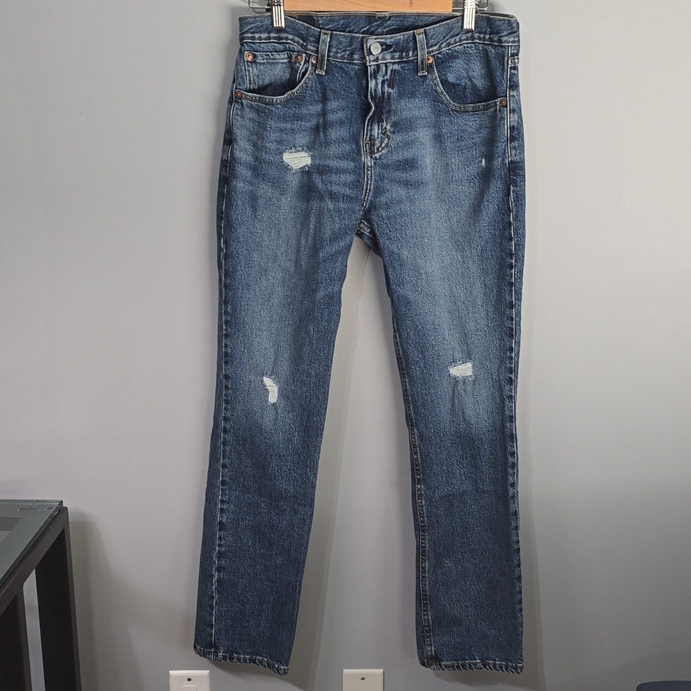 Levi's 511 Jeans Men's Classic Blue Straight-Leg Jeans - Picture 6 of 14